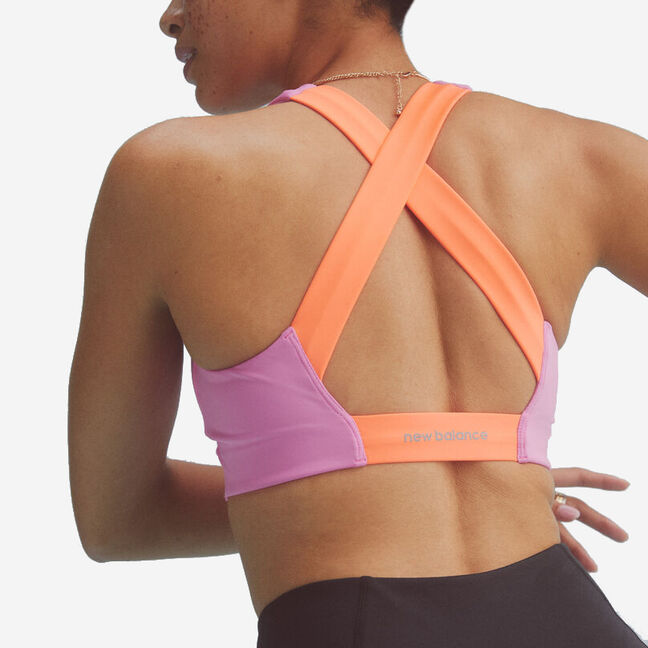 Buy New Balance Women's Fuel Bra, Vibrant Pink, X-Small at