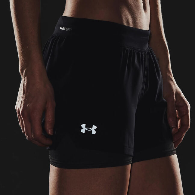 Under Armour Iso-Chill Run 2 in 1 woman shorts RUNKD online