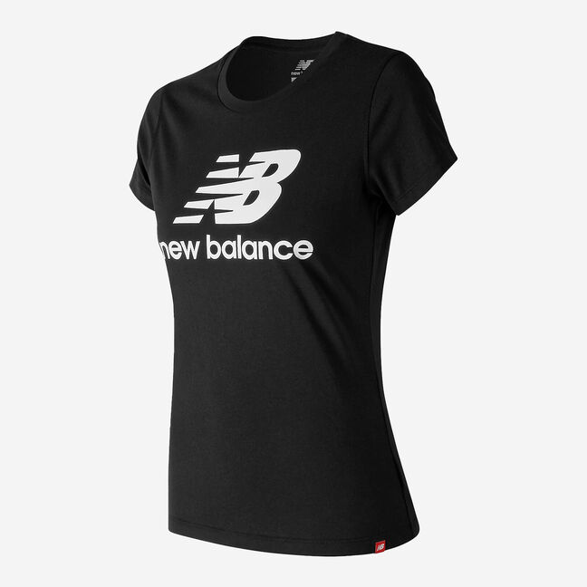 New Balance Essentials Stacked Logo RUNKD online t-shirt store women Tee running