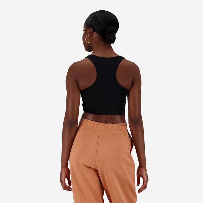 New Balance sports bra Essentials Reimagined black color