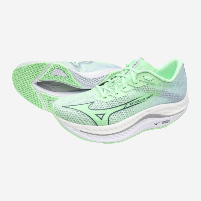 Mizuno WAVE REBELLION FLASH２ ミントグリーン Men's Wave Rebellion Flash 2 Sprint Running Shoes | Mizuno USA